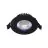 Noxion LED Vippbar Slim Spot Svart Runde 5W 550lm 60D - 940 Kald Hvit | 85mm - IP54 - Dimbar - Beste Fargegjengivelse