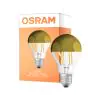 Osram Classic LED E27 Pære Filament Mirror Gull 4W 400lm - 827 Ekstra Varm Hvit | Erstatter 35W
