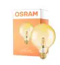 Osram Vintage 1906 LED E27 Globe filament gull 125mm 2.8W 200lm - 824 ekstra varm hvit | erstatter 25W