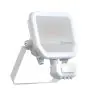 Ledvance LED Flomlys Aluminium Hvit 17W 2400lm 100D - 840 Kald Hvit | IP65 - Bevegelses- Og Lyssensor - Symmetrisk