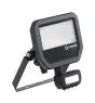 Ledvance LED Flomlys Aluminium Svart 17W 2400lm 100D - 840 Kald Hvit | IP65 - Bevegelses- Og Lyssensor - Symmetrisk
