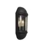 Ansell LED Veggbelysning Latina Halv Lantern Svart - Egnet for E27 Opp Til 42W | IP65 - Lyssensor