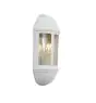 Ansell LED Veggbelysning Latina Halv Lantern Hvit - Egnet til E27 Opptil 42W | IP65 - Lyssensor