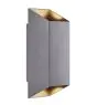 Nordlux Nico Veggbelysning Aluminium Antrasitt Up & Down | IP54 - Egnet for 2x GU10