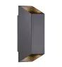 Nordlux Nico Veggbelysning Aluminium Svart Up & Down | IP54 - Egnet for 2x GU10