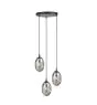 Emibig Pendel Lampe Astral Stål Svart | Egnet for 3x E14 - Max 10W