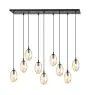 Emibig Pendel Lampe Astral Stål Svart | Egnet for 9x E14 - Max 10W