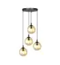 Emibig Pendel Lampe Cosmo Stål Svart | Egnet for 4x E14 - Max 10W