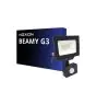 Noxion LED Flomlys Beamy G3.1 Svart 20W 2200lm 100D - 830 Varm Hvit | IP44 - Bevegelses- og Lyssensor - Symmetrisk 