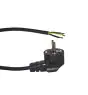 Noxion Power Strømforsyningskabel Svart - Schuko Europlug + Åpne ender - 3m - 3 pole 0,75mm2
