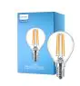 Philips Corepro LED Lustre E14 Ball filament klar 6.5W 806lm - 840 kald hvit | erstatter 60W