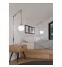 Eglo Pendel Lampe Rondo 3 Stål Svart | Egnet for E27