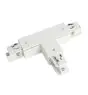 3 Phase T-connector V earth left - hvit