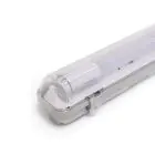 Noxion LED Lyslister Vanntett Armatur Poseidon V2.0 incl. 1x Noxion LED Lysrør T8 Standard Output 17.5W 1800lm - 840 Kald Hvit | 120cm