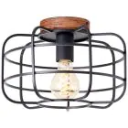 Brilliant Gwen Taklampe Metall Tre Svart | 300mm - Egnet for 1x E27