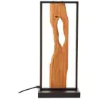 Brilliant Bordlampe Chaumont Aluminium Metall Tre Svart 8W 940lm - 830 Varm Hvit