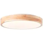 Brilliant Slimline Taklampe Metall Tre Plast Hvit 22W 2400lm - 830 Varm Hvit | 345mm