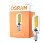 Osram LED Special E14 Tubular Pære T26 Filament Klar 4.9W 730lm - 827 Ekstra Varm Hvit | Erstatter 55W