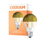 Osram Classic LED E27 Pære Filament Mirror Gull 4W 400lm - 827 Ekstra Varm Hvit | Erstatter 35W