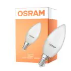 Osram Classic LED E14 Mignon Matt 7.5W 806lm - 840 Kald Hvit | Erstatter 60W