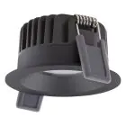 Ledvance LED spot Fix Aluminium svart 8W 640lm 36D - 927 ekstra varm hvit | Utskjæring 68mm - IP44 - beste fargegjengivelse - dimbar