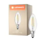 Ledvance Classic LED E14 Mignon filament klar 4.2W 470lm - 927 ekstra varm hvit | beste fargegjengivelse - dimbar - erstatter 40W