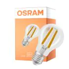 Osram Classic LED E27 Pære Filament Klar 2.2W 470lm - 840 Kald Hvit | Dimbar - Erstatter 40W