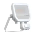 Ledvance LED Flomlys Aluminium Hvit 17W 2400lm 100D - 840 Kald Hvit | IP65 - Bevegelses- Og Lyssensor - Symmetrisk