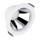 Ledvance LED Downlight Comfort Aluminium Hvit 13W 1430lm 55D - 930-940 CCT | 116mm - Utskjæring 100mm - IP44 - Beste Fargegjengivelse - UGR