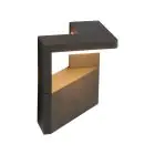 Ansell LED Veggbelysning Arco grafitt 11W 468lm - 830 varm hvit | IP54