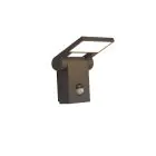 Ansell LED Veggbelysning Tempo 90D Vippbar grafitt 10W 685lm - 830 varm hvit | IP54 - Bevegelses- og lyssensor