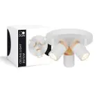 D'Lite Taklampe Beitem Matt Hvit FSC Tre | Egnet Til 3x GU10