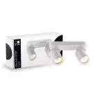 D'Lite Tak Spot Clio Hvit Vippbar| Egnet for 2x GU10