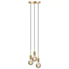 Nordlux Paco Pendel Lampe Metall 3-Spot Messing | Egnet for 3x E27
