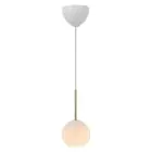 Nordlux Franca 13 Pendel Lampe Glass og Metall Messing | Egnet for E14