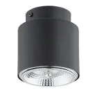 Emibig Taklampe Nano Stål Svart | Egnet for 1x GU10 (AR111) - Max 12W