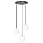 Emibig Pendel Lampe Royal Stål Svart | Egnet for 3x E14 - Max 10W