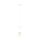 Emibig Pendel Lampe Glam Stål Hvit | Egnet for 1x E14 - Max 10W