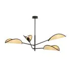 Emibig Taklampe Vene Stål Svart | Egnet for 4x E14 - Max 10W