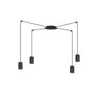 Emibig Pendel Lampe Traker Stål Svart | Egnet for 4x GU10 - Max 10W