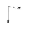Emibig Pendel Lampe Traker Stål Svart | Egnet for 1x GU10 - Max 10W