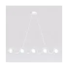 Emibig Pendel Lampe Sinus Stål Hvit | Egnet for 5x G9 - Max 8W