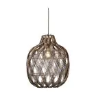 Good&Mojo Pendel Lampe Mendoza Bambus Burgundy L | Egnet for 1x E27 