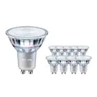 Fordelspakning 10x Philips Corepro LED Spot GU10 PAR16 4.6W 390lm 36D - 840 kald hvit | erstatter 50W