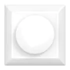 Noxion Roterende dekkplate til LED dimmer | Myk kant - Hvit