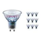 Fordelspakning 10x Philips MASTER LED Spot ExpertColor GU10 PAR16 3.9W 265lm 36D - 927 ekstra varm hvit | beste fargegjengivelse - dimbar - erstatter 35W