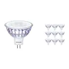 Fordelspakning 10x Philips Corepro LED Spot GU5.3 MR16 7W 621lm 36D - 827 ekstra varm hvit | erstatter 50W