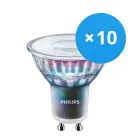 Fordelspakning 10x Philips MASTER LED Spot ExpertColor GU10 PAR16 5.5W 400lm 36D - 940 kald hvit | beste fargegjengivelse - dimbar - erstatter 50W