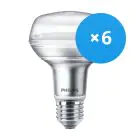 Fordelspakning 6x Philips Corepro LED Spot E27 R80 4W 345lm 36D - 827 ekstra varm hvit | erstatter 60W