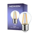 Noxion Lucent LED E27 Ball Filament Klar 2.5W 250lm - 827 Ekstra Varm Hvit | Dimbar - Erstatter 25W